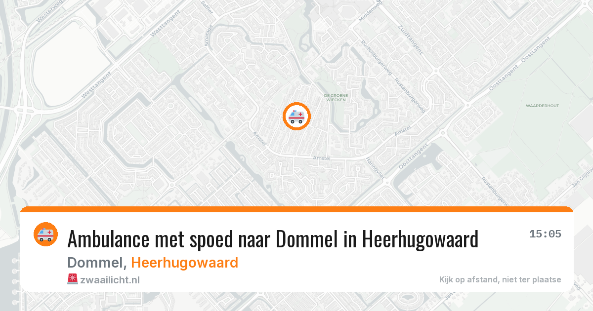 Ambulance met spoed naar Dommel in Heerhugowaard — 12 apr 2026
