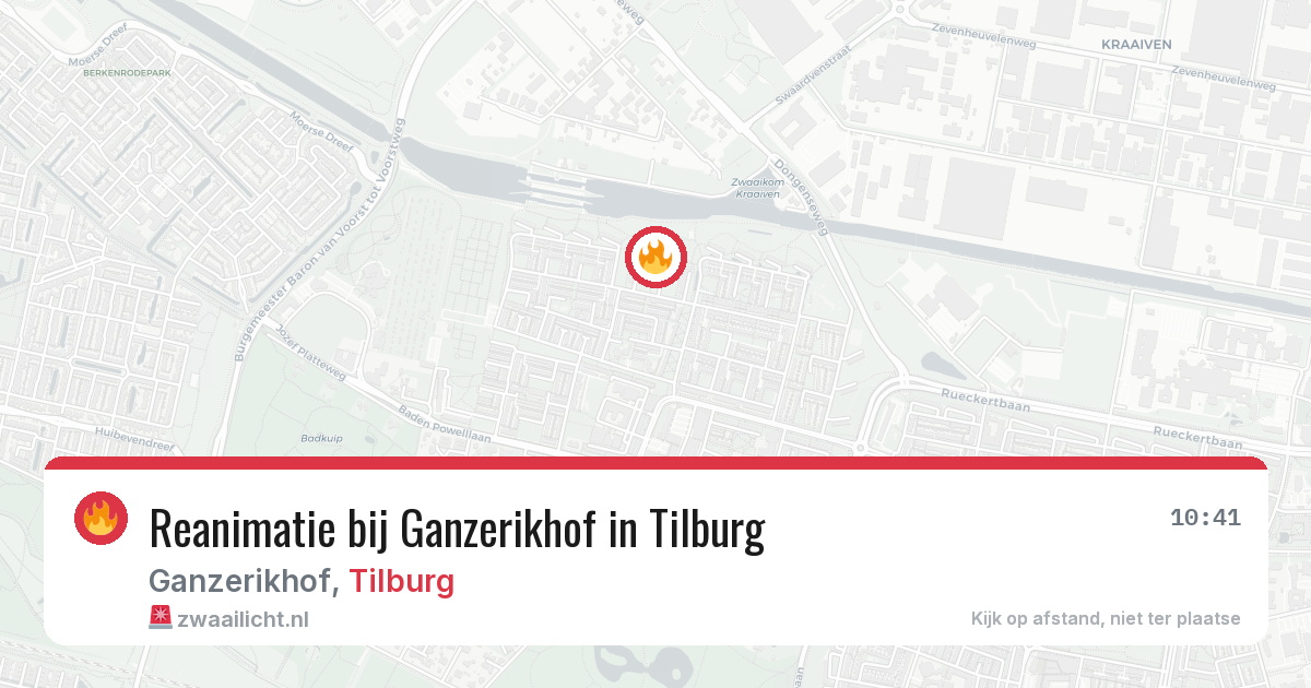 Reanimatie bij Ganzerikhof in Tilburg — 9 feb 2026