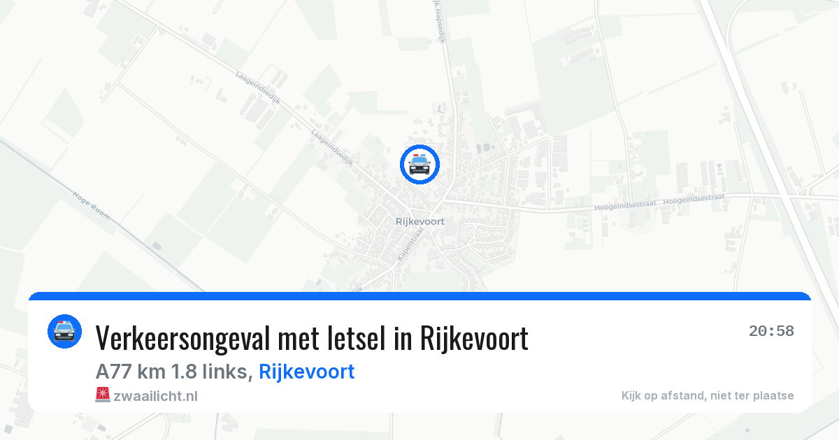 Verkeersongeval met letsel in Rijkevoort — 11 feb 2026