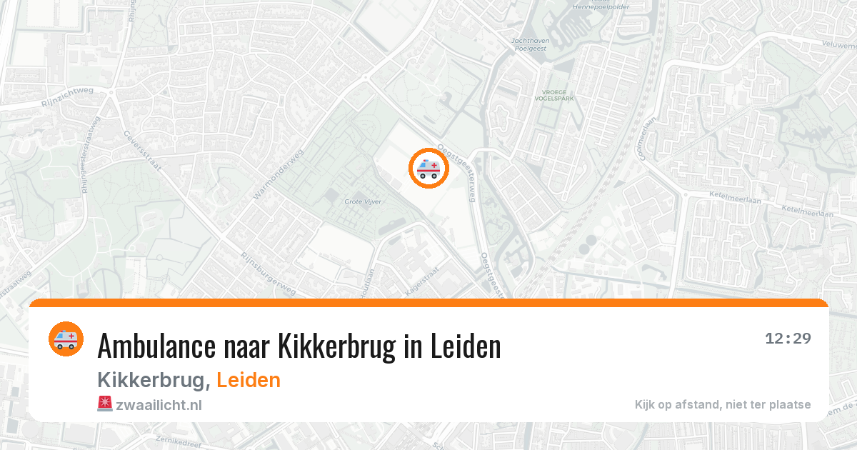 Ambulance naar Kikkerbrug in Leiden — 1 jul 2026