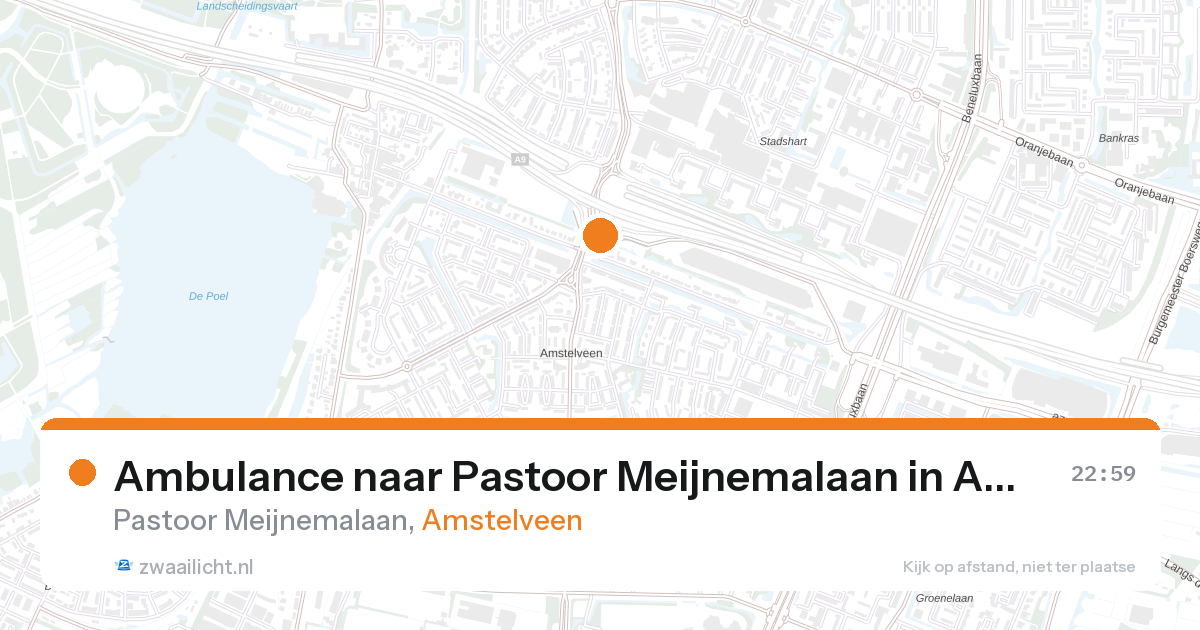 Ambulance naar Pastoor Meijnemalaan in Amstelveen — 26 jun 2026