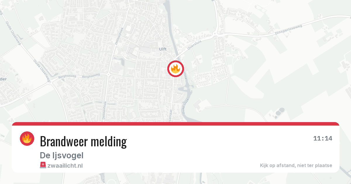 Brandweer melding — 4 jul 2026