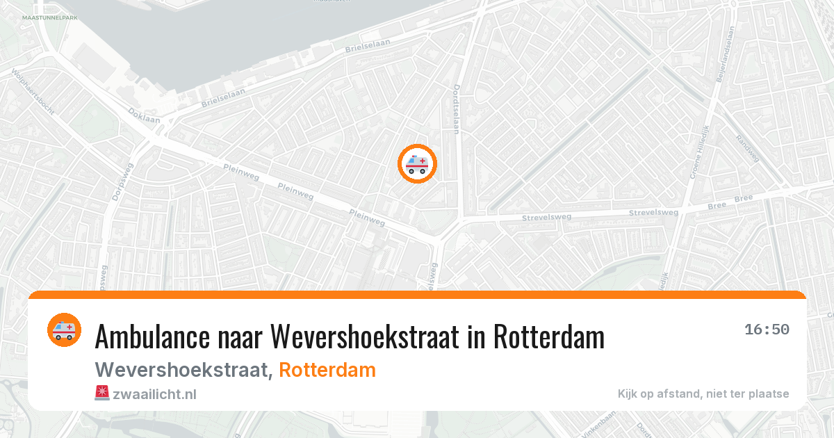 Ambulance naar Wevershoekstraat in Rotterdam — 24 mrt 2026