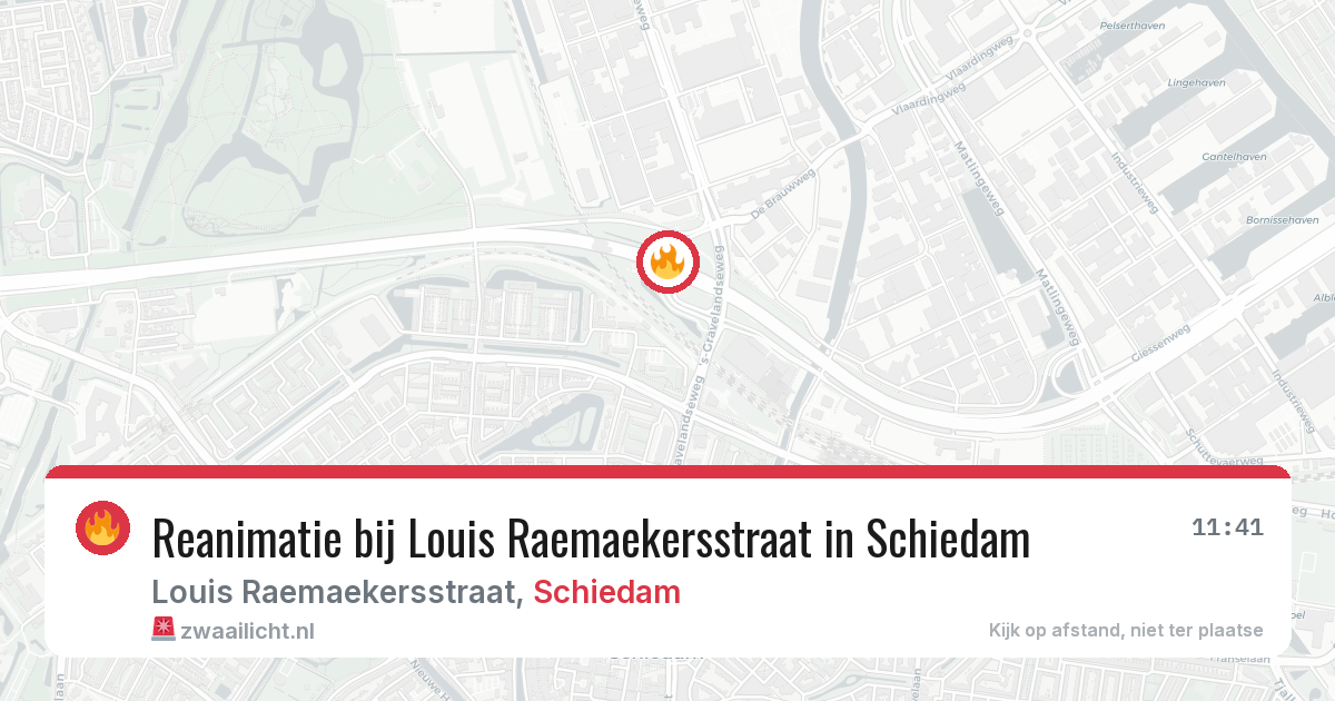 Reanimatie bij Louis Raemaekersstraat in Schiedam — 5 mei 2026