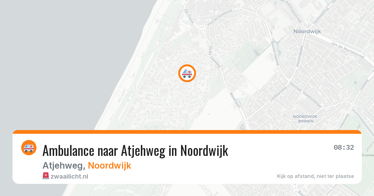 Ambulance naar Atjehweg in Noordwijk — 5 jul 2026