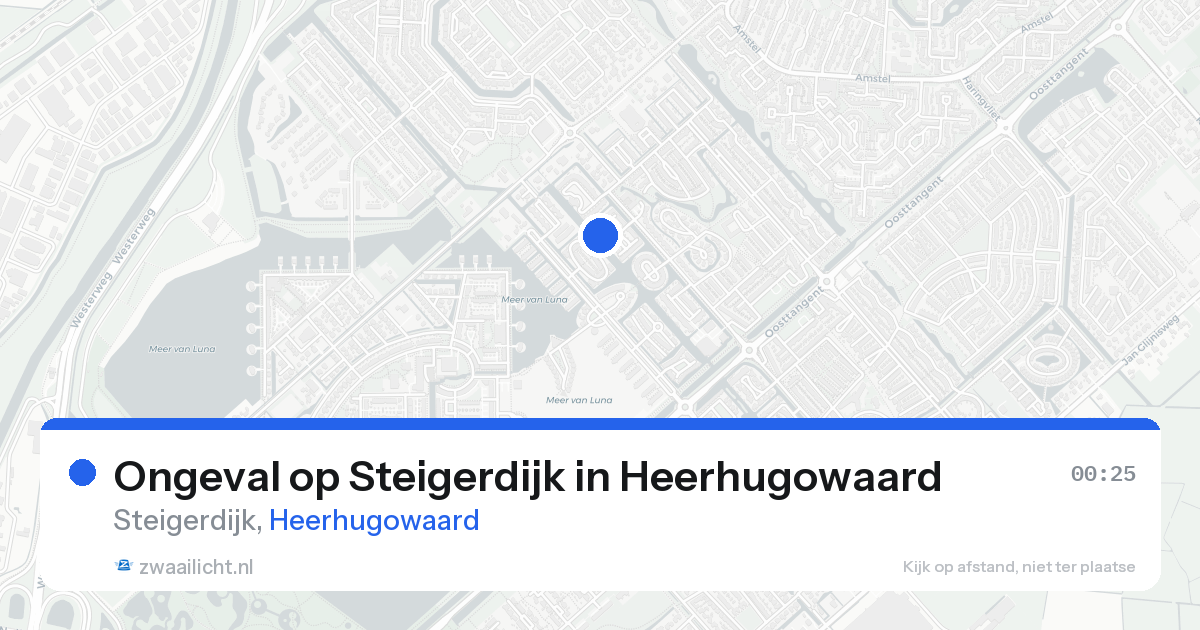 Ongeval op Steigerdijk in Heerhugowaard — 15 aug 2026