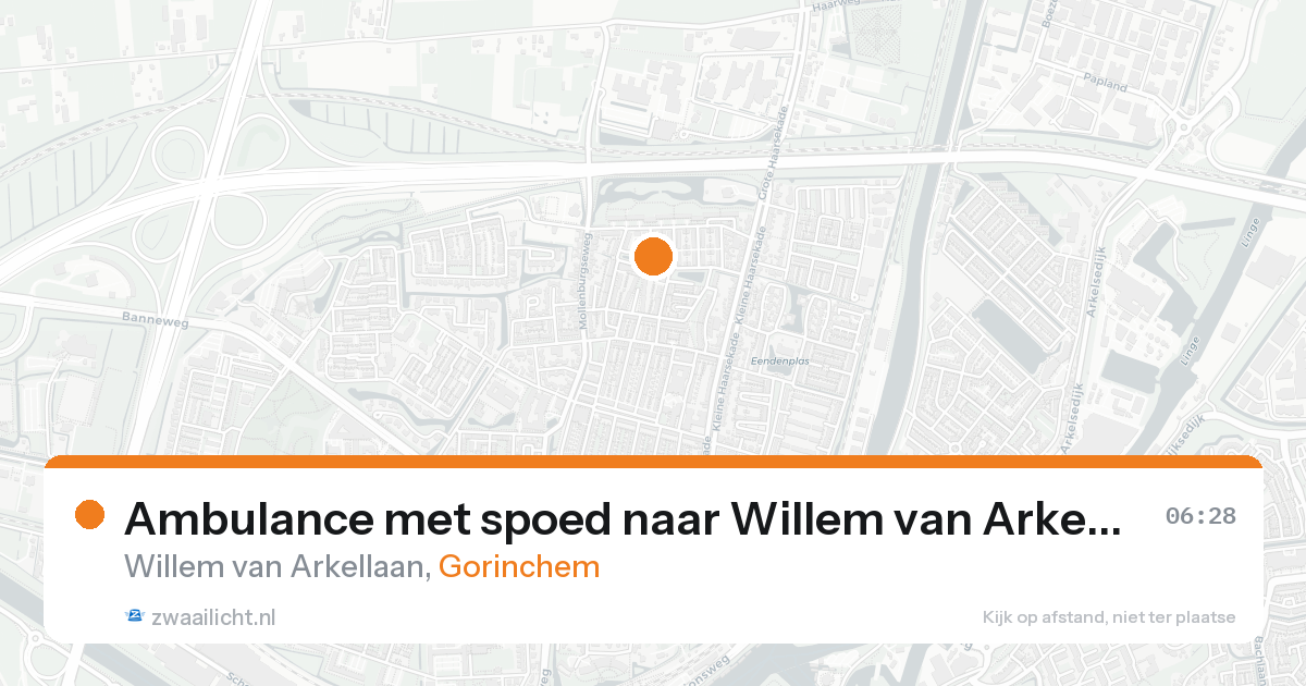 Ambulance met spoed naar Willem van Arkellaan in Gorinchem — 8 feb 2026