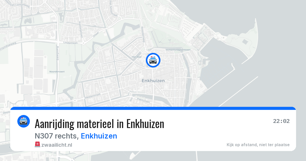 Aanrijding materieel in Enkhuizen — 24 mei 2026