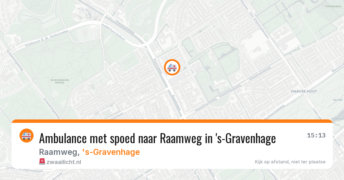 Ambulance met spoed naar Raamweg in 's-Gravenhage — 2 aug 2026