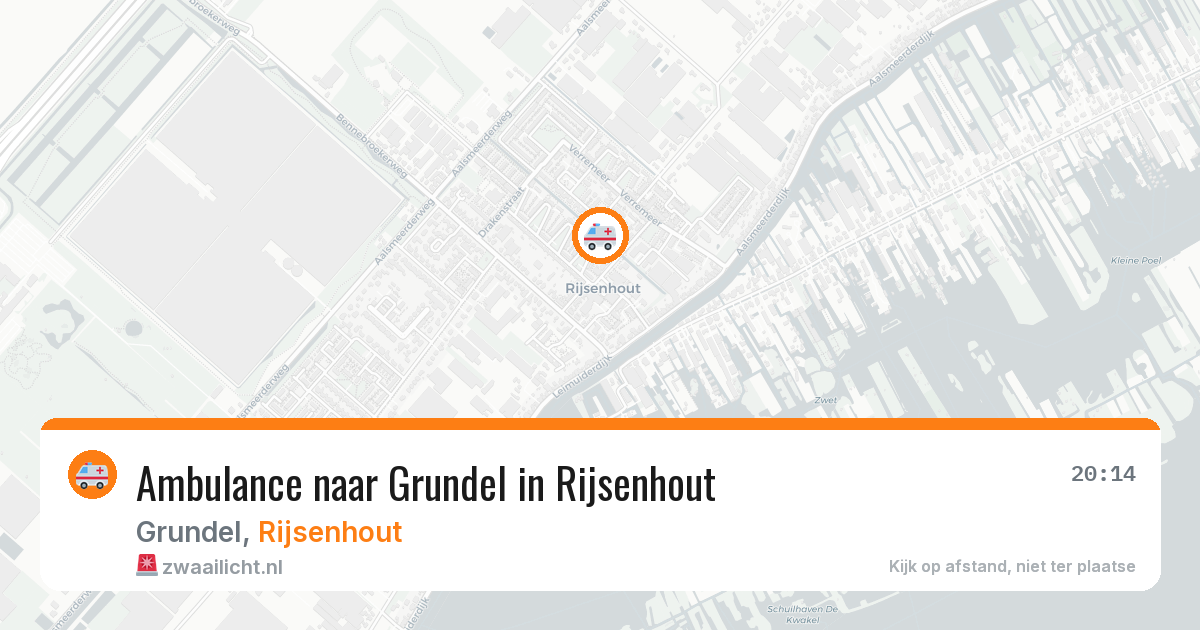 Ambulance naar Grundel in Rijsenhout — 26 jul 2026