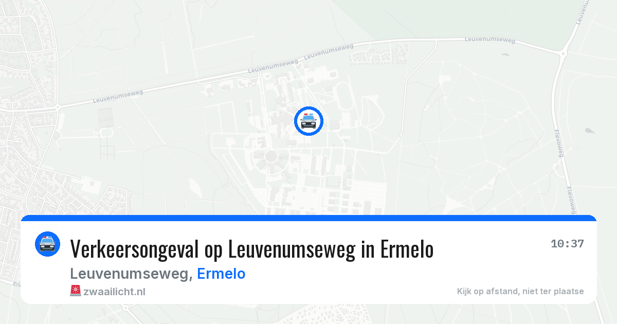 Verkeersongeval op Leuvenumseweg in Ermelo — 4 aug 2026