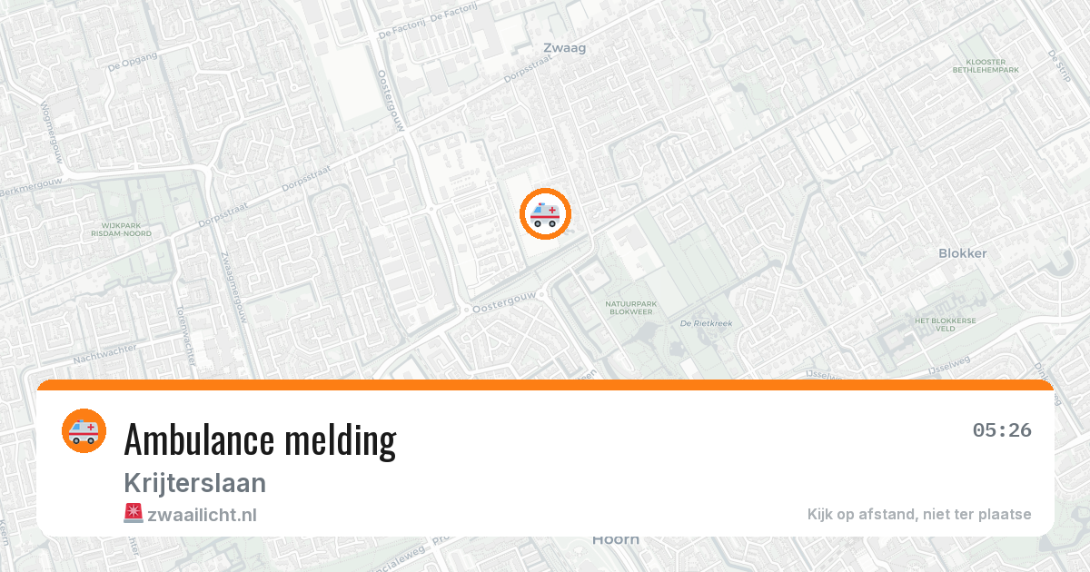 Ambulance melding — 5 mei 2026