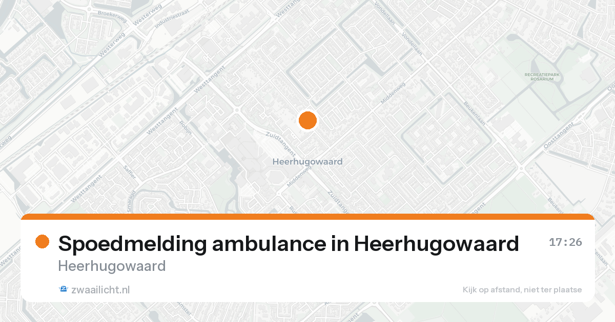 Spoedmelding ambulance in Heerhugowaard — 30 jan 2026
