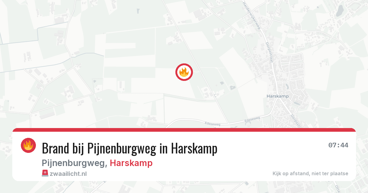 Brand bij Pijnenburgweg in Harskamp — 28 jun 2026
