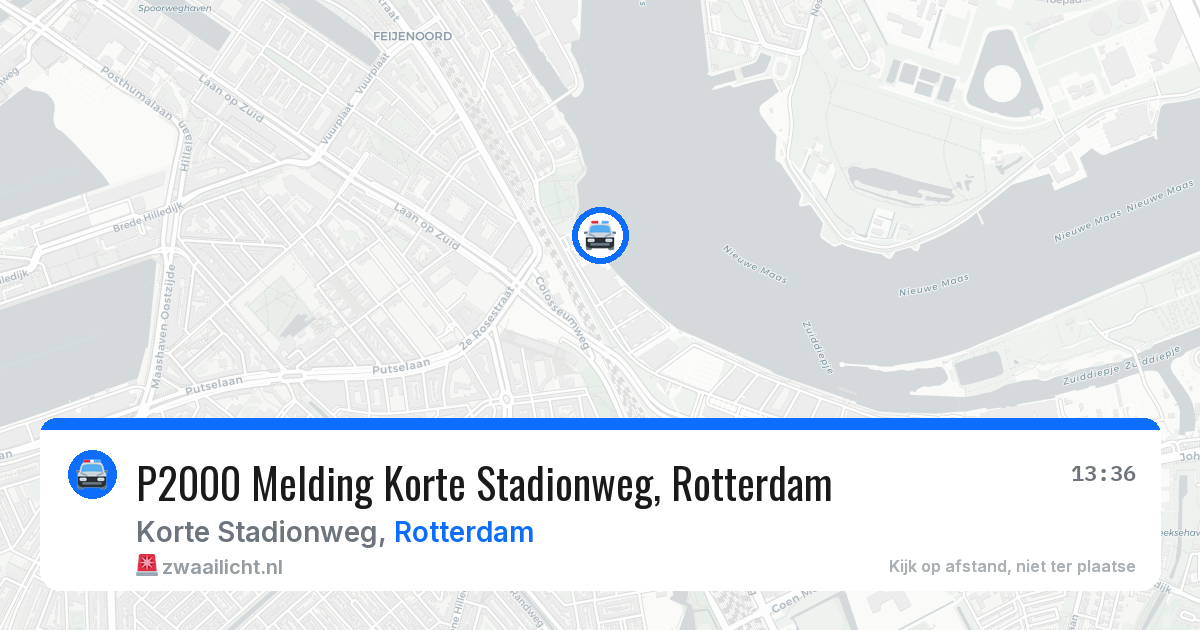 P2000 Melding Korte Stadionweg, Rotterdam — 27 jun 2026