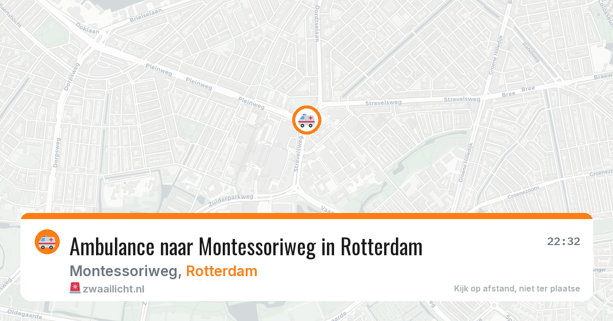 Ambulance naar Montessoriweg in Rotterdam — 12 feb 2026