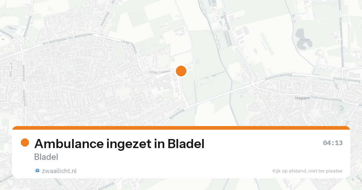 Ambulance ingezet in Bladel — 8 feb 2026