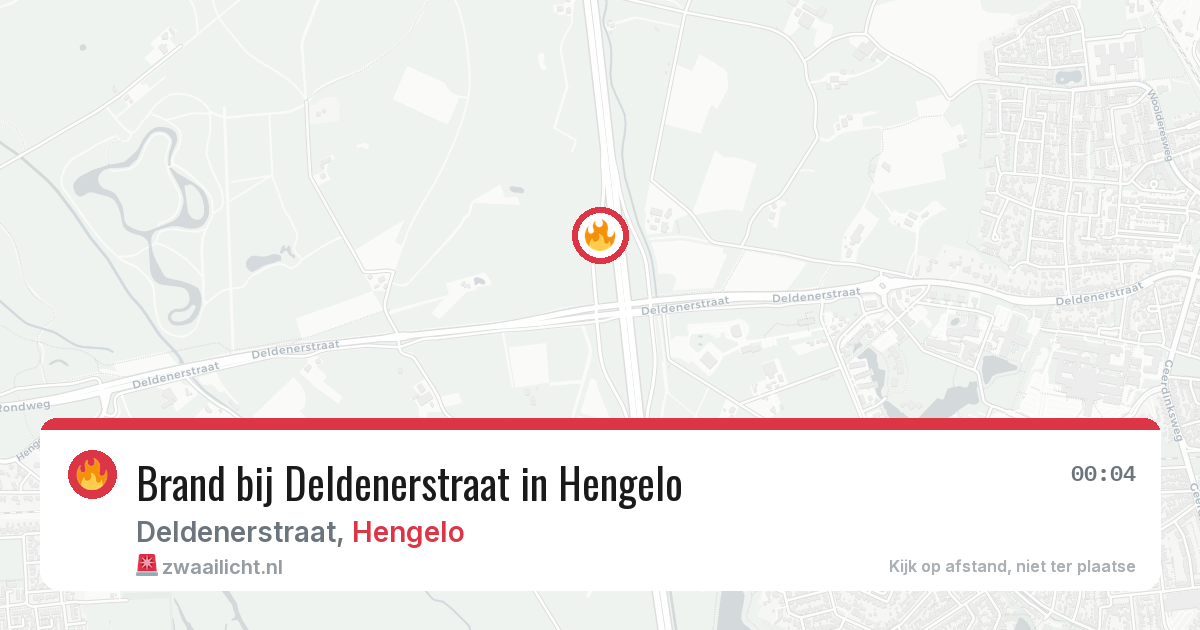 Brand bij Deldenerstraat in Hengelo — 13 jul 2026