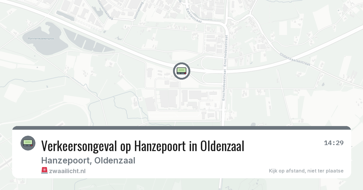 Verkeersongeval op Hanzepoort in Oldenzaal — 23 jul 2026