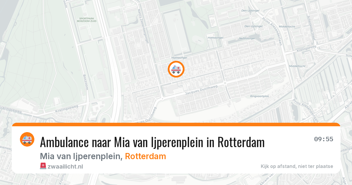 Ambulance naar Mia van Ijperenplein in Rotterdam — 22 mei 2026