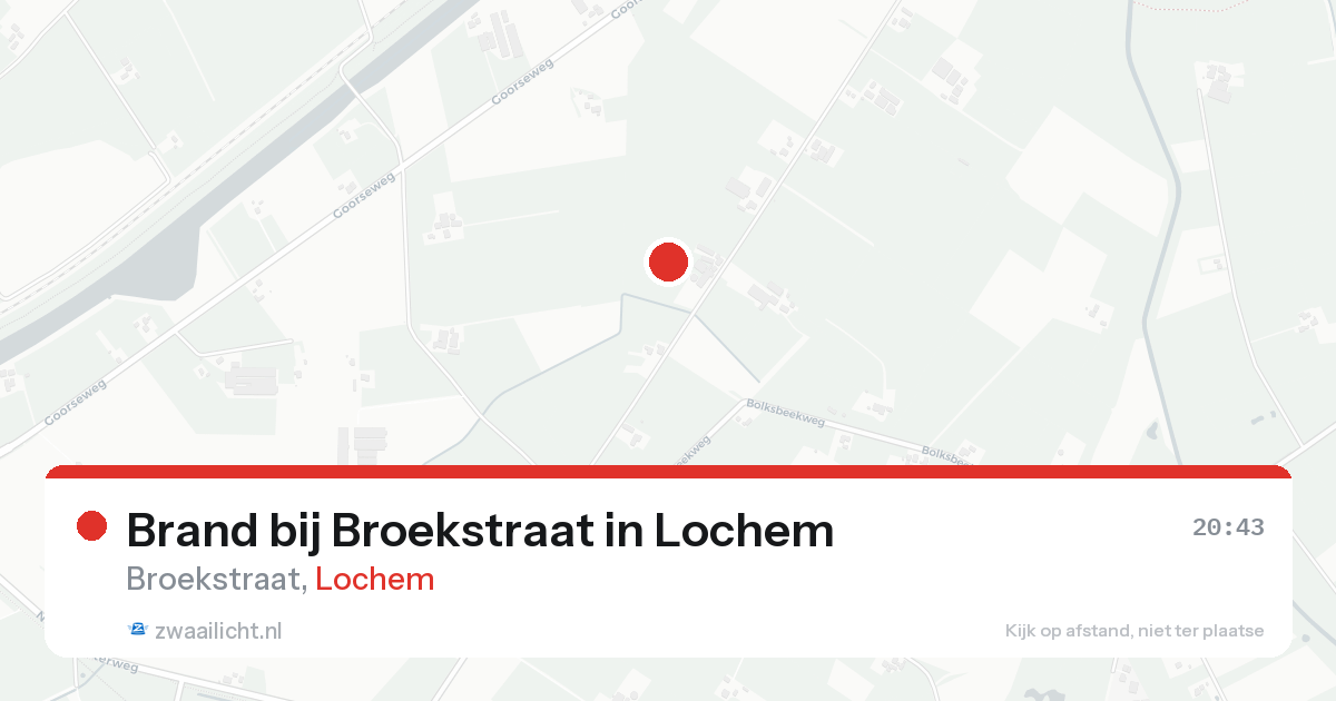 Brand bij Broekstraat in Lochem — 23 aug 2026
