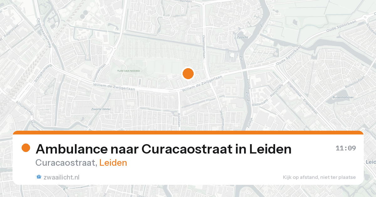 Ambulance naar Curacaostraat in Leiden — 24 aug 2026