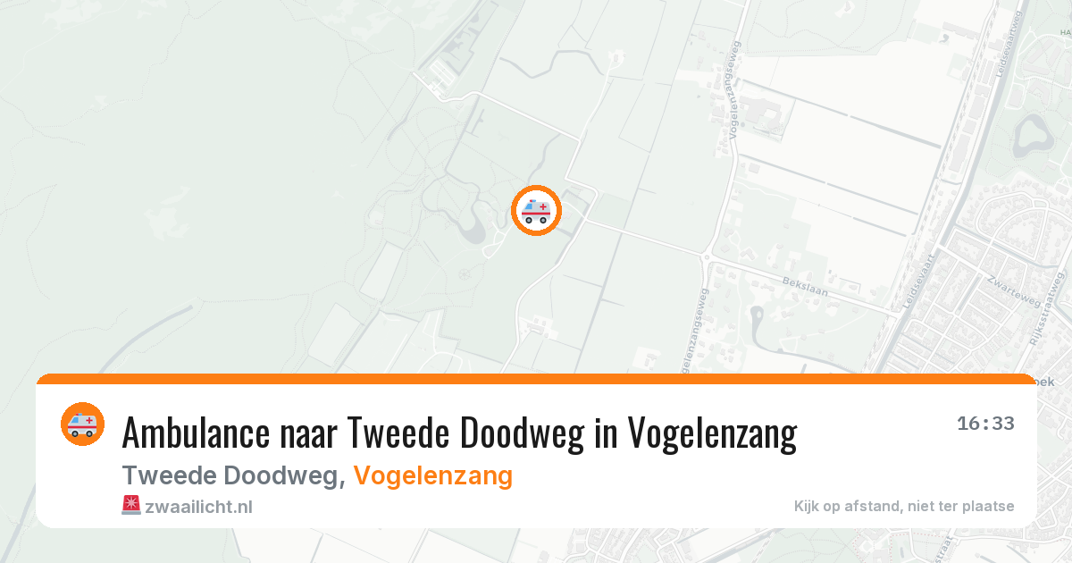 Ambulance naar Tweede Doodweg in Vogelenzang — 27 jul 2026