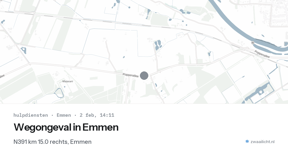 Wegongeval in Emmen — 2 feb 2026
