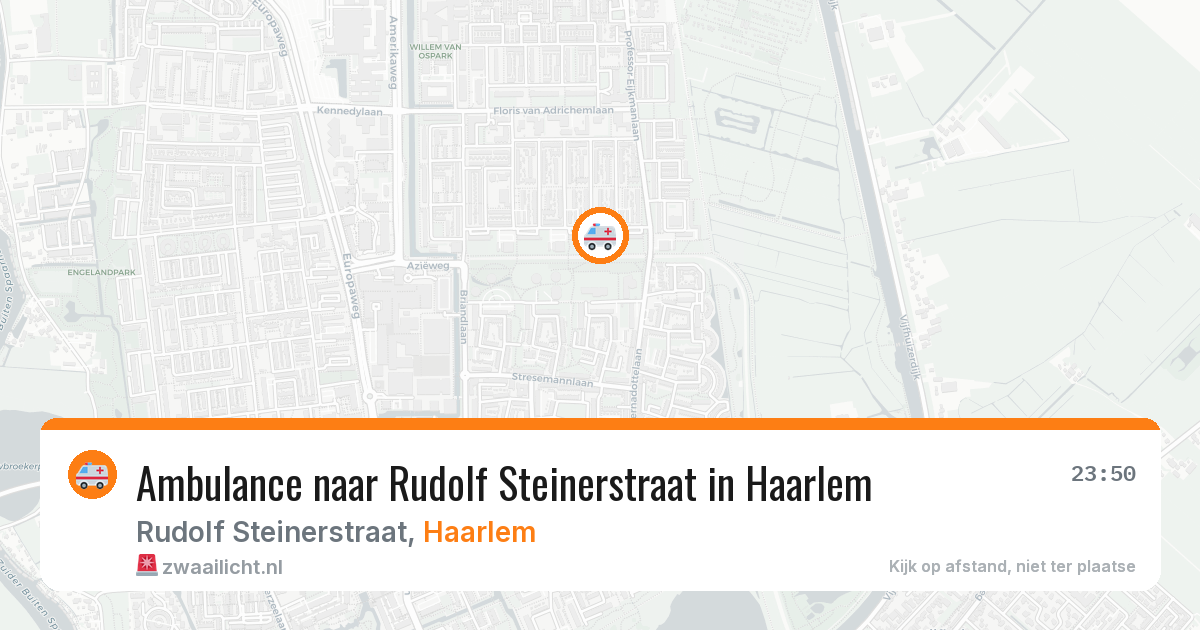 Ambulance naar Rudolf Steinerstraat in Haarlem — 27 mrt 2026