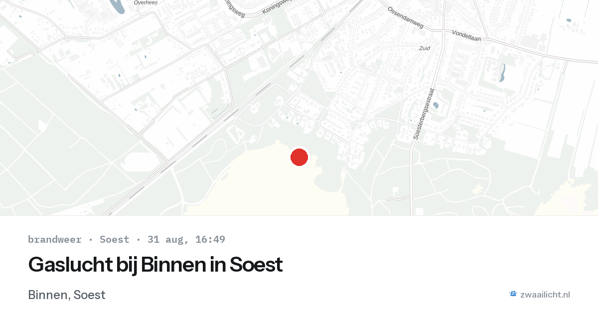 Gaslucht bij Binnen in Soest — 31 aug 2026