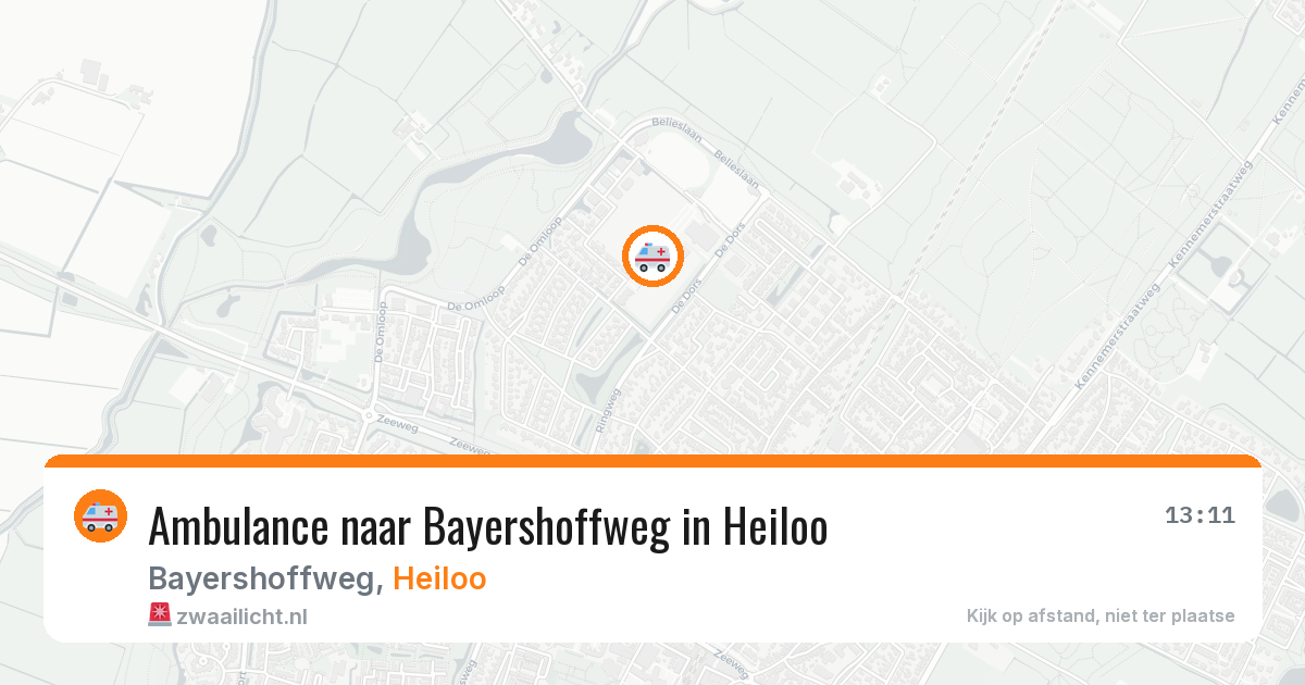 Ambulance naar Bayershoffweg in Heiloo — 8 jul 2026