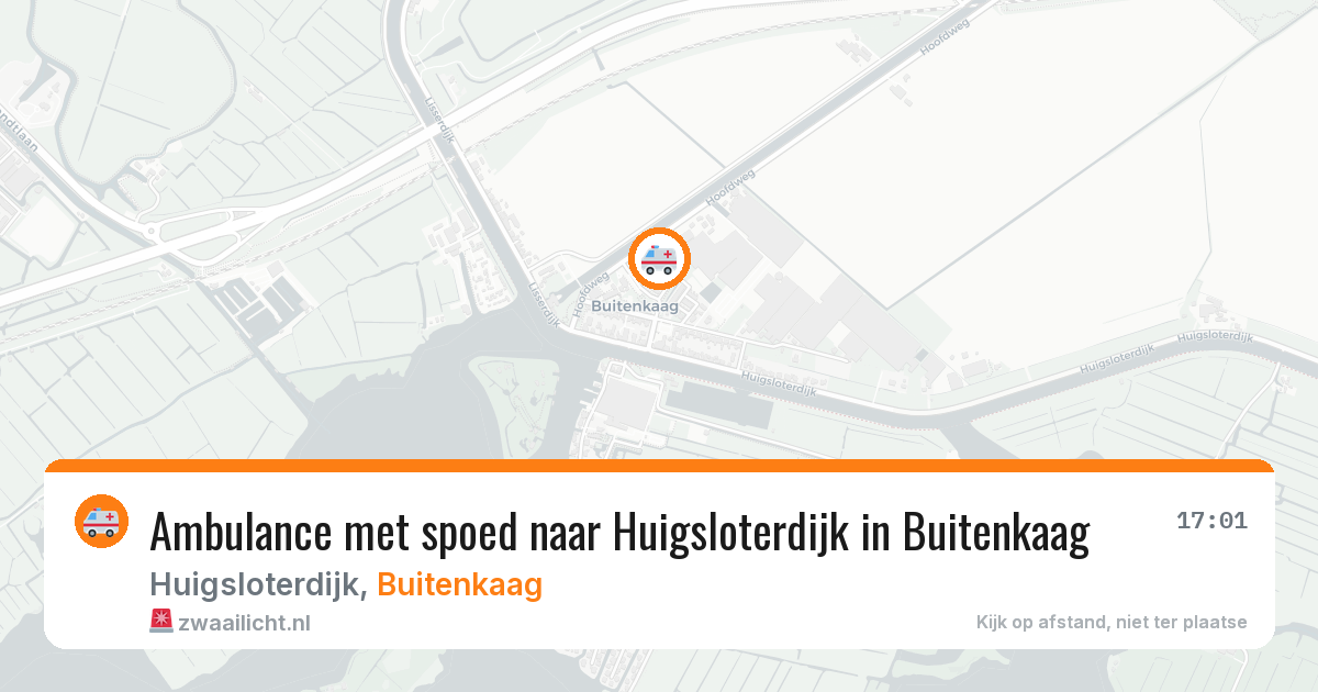 Ambulance met spoed naar Huigsloterdijk in Buitenkaag — 31 mrt 2026