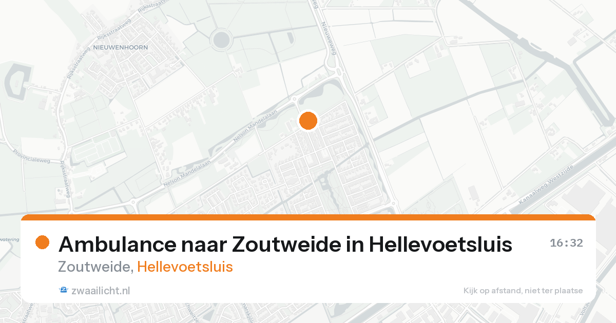 Ambulance naar Zoutweide in Hellevoetsluis — 21 aug 2026