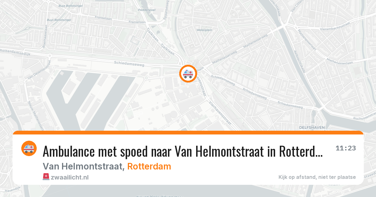 Ambulance met spoed naar Van Helmontstraat in Rotterdam — 8 apr 2026