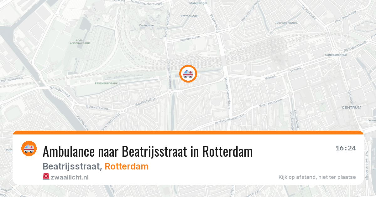 Ambulance naar Beatrijsstraat in Rotterdam — 17 mei 2026