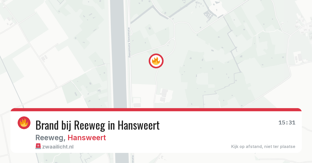 Brand bij Reeweg in Hansweert — 21 jul 2026