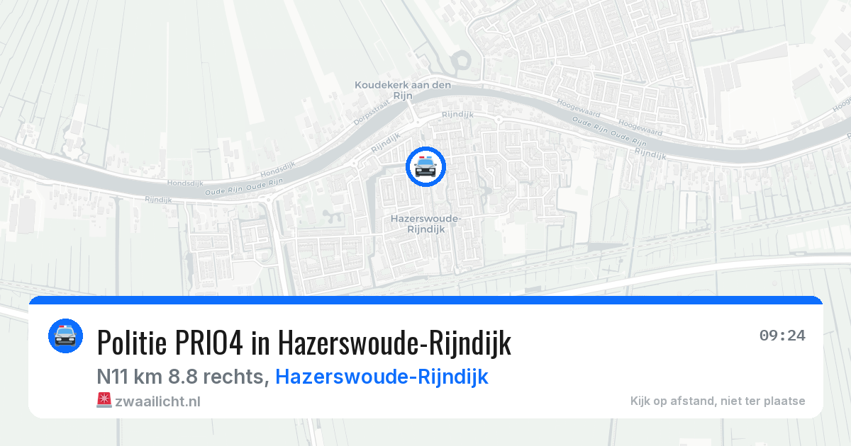 Politie PRIO4 in Hazerswoude-Rijndijk — 8 mei 2026 | 🚨 Zwaailicht.nl