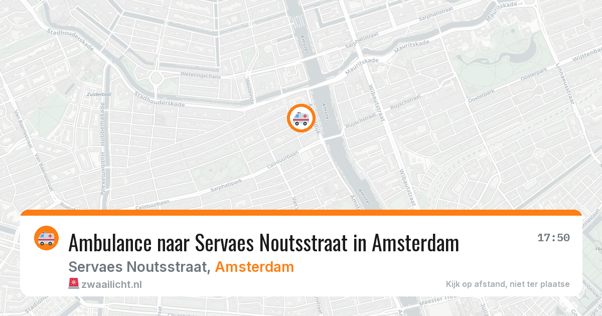 Ambulance naar Servaes Noutsstraat in Amsterdam — 30 apr 2026