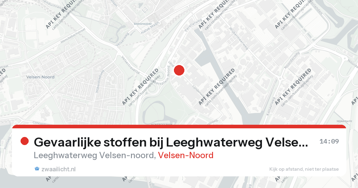 Gevaarlijke stoffen bij Leeghwaterweg Velsen-noord in Velsen-Noord — 26 aug 2026