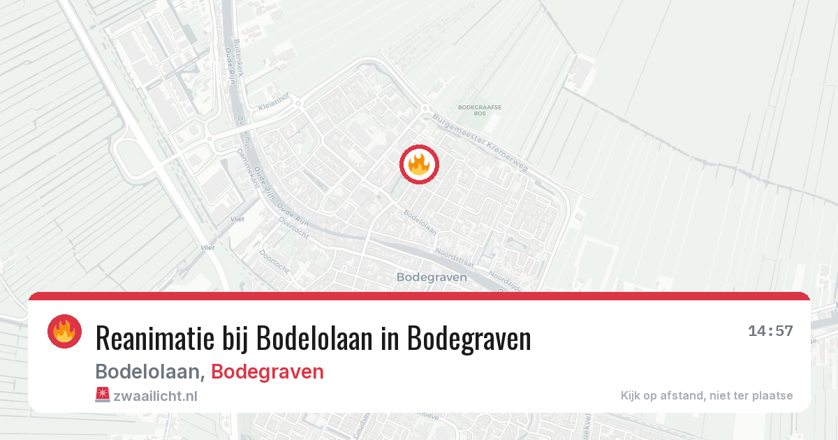 Reanimatie bij Bodelolaan in Bodegraven — 28 jun 2026