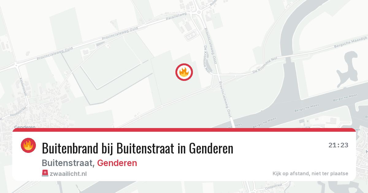 Buitenbrand bij Buitenstraat in Genderen — 15 jun 2026