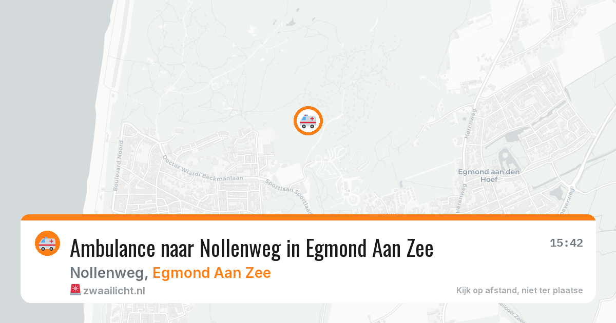 Ambulance naar Nollenweg in Egmond Aan Zee — 10 jul 2026
