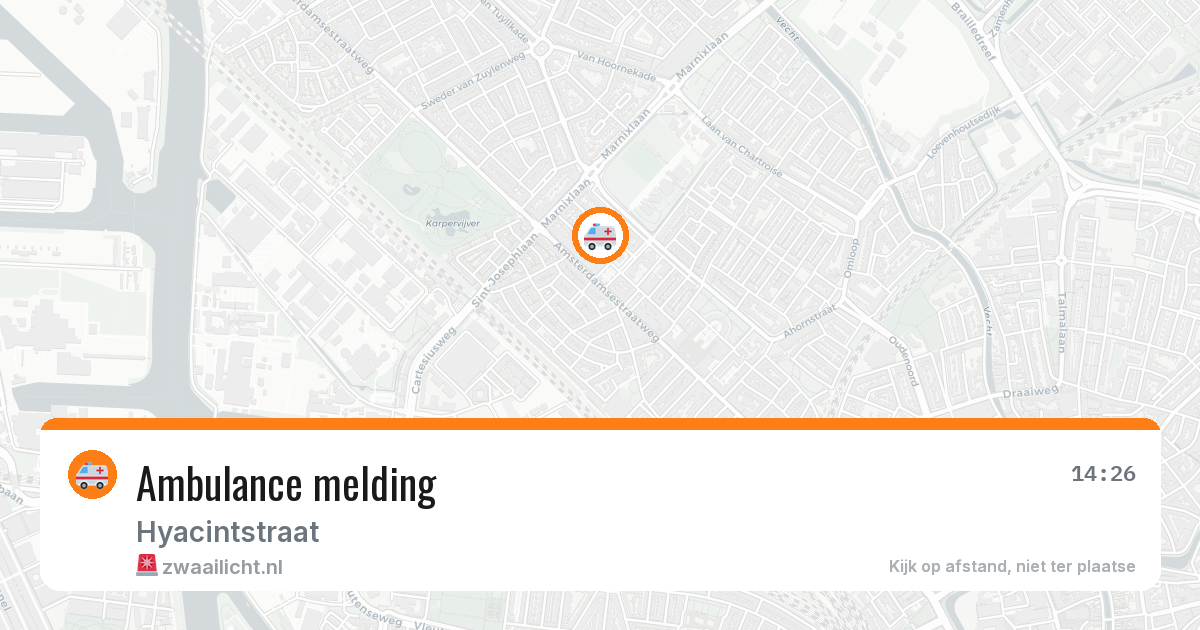 Ambulance melding — 30 jan 2026