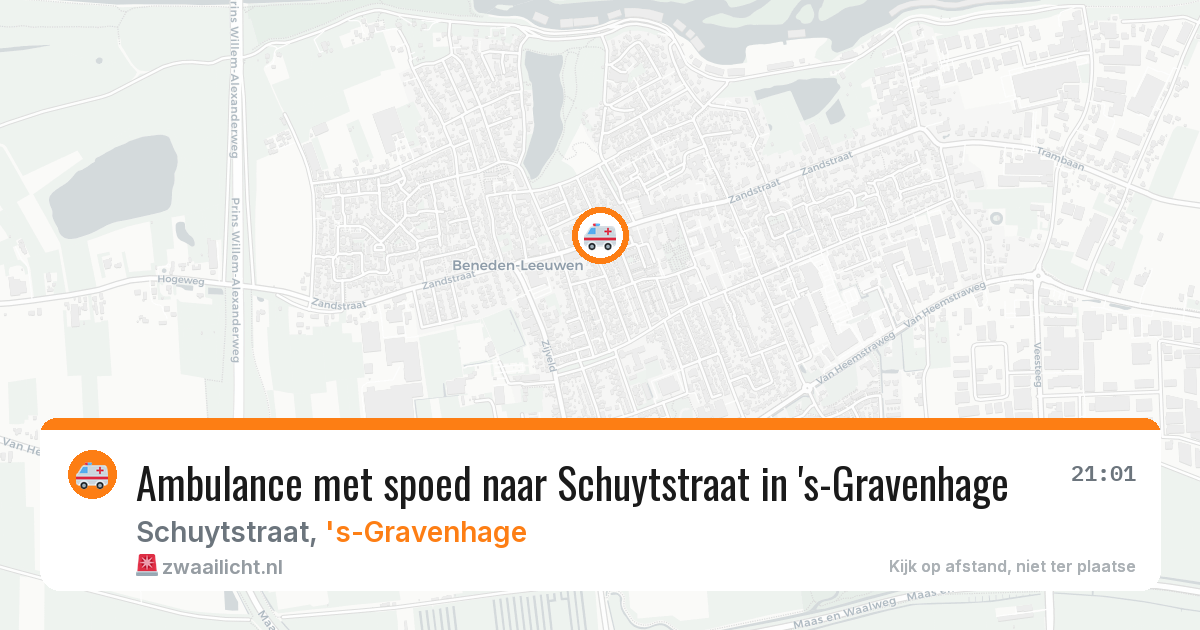 Ambulance met spoed naar Schuytstraat in 's-Gravenhage — 11 mrt 2026
