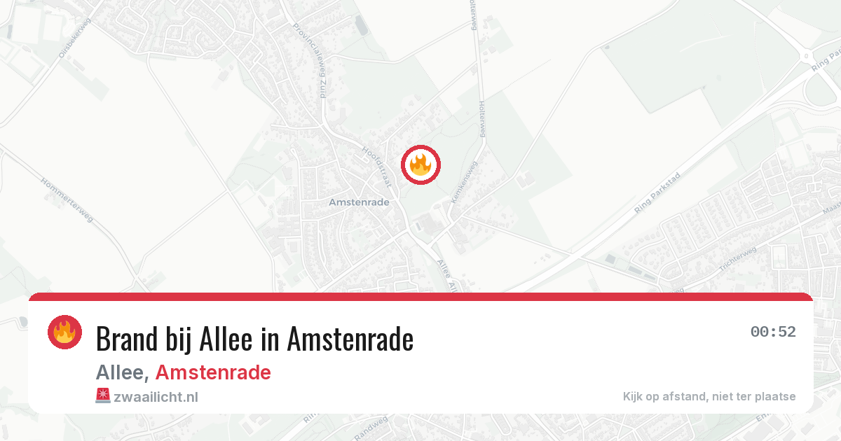 Brand bij Allee in Amstenrade — 18 jun 2026