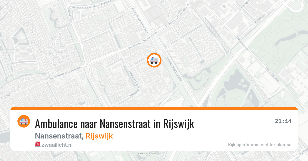 Ambulance naar Nansenstraat in Rijswijk — 6 jul 2026