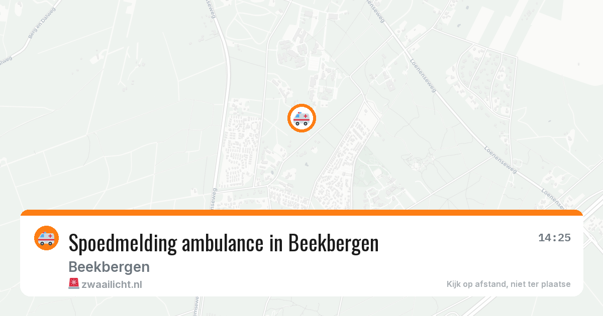Spoedmelding ambulance in Beekbergen — 10 aug 2026