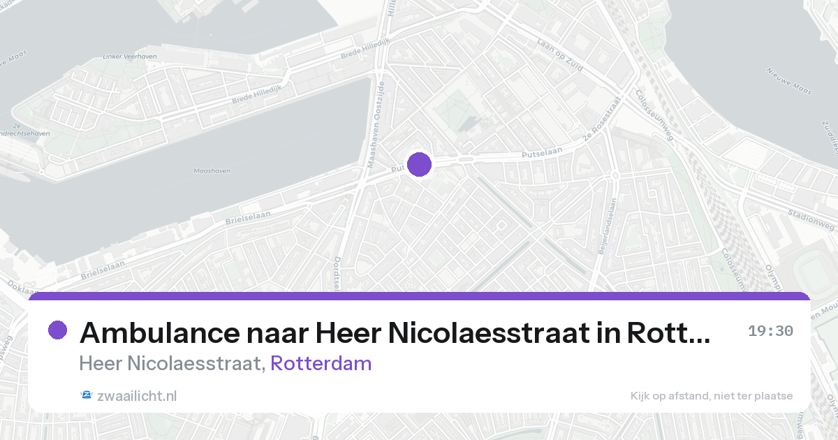 Ambulance naar Heer Nicolaesstraat in Rotterdam — 21 aug 2026