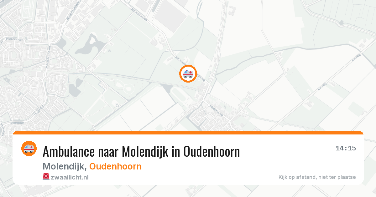 Ambulance naar Molendijk in Oudenhoorn — 10 jun 2026