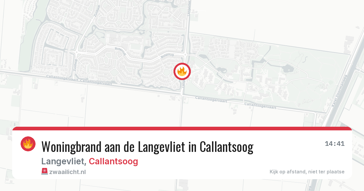 Woningbrand aan de Langevliet in Callantsoog — 30 apr 2026